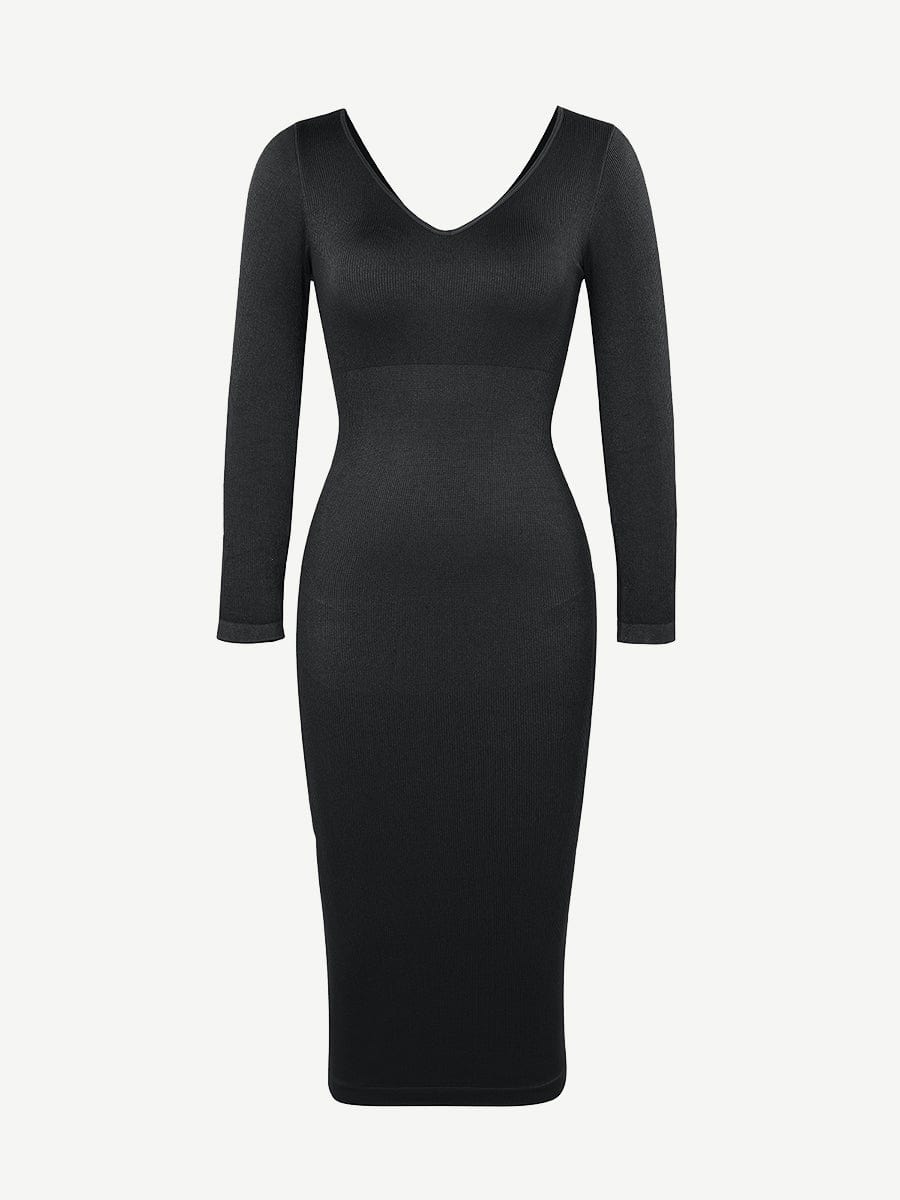 V-Neck Sleek Dress