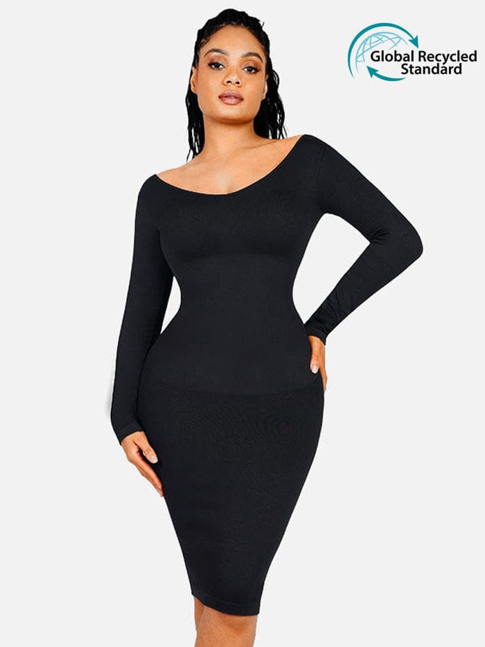 V-Neck Sleek Dress