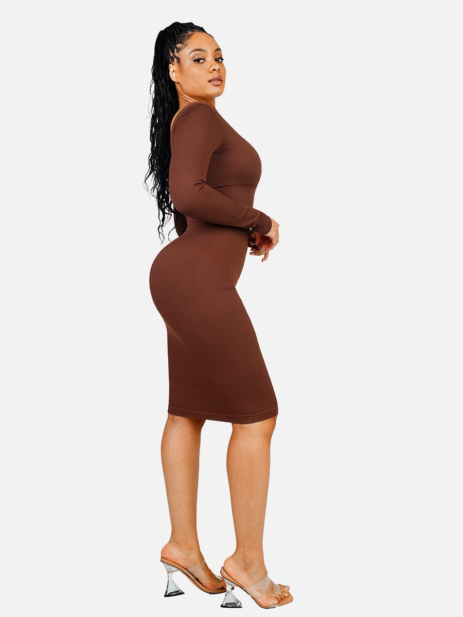 V-Neck Sleek Dress