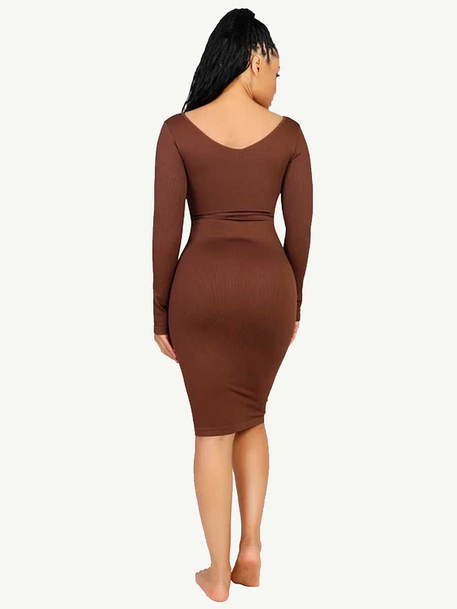 V-Neck Sleek Dress
